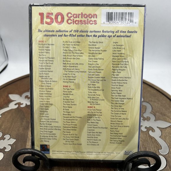 150 Cartoon Classics (DVD, 2006, 4-Disc Set, 4 - DVDs) - Picture 2 of 2